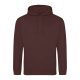 Just Hoods AWJH001 College pamut kapucnis pulóver - Chocolate Fudge Brownie  