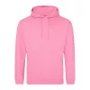 Just Hoods AWJH001 College pamut kapucnis pulóver - Candyfloss Pink  