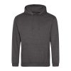 Just Hoods AWJH001 College pamut kapucnis pulóver - Charcoal  