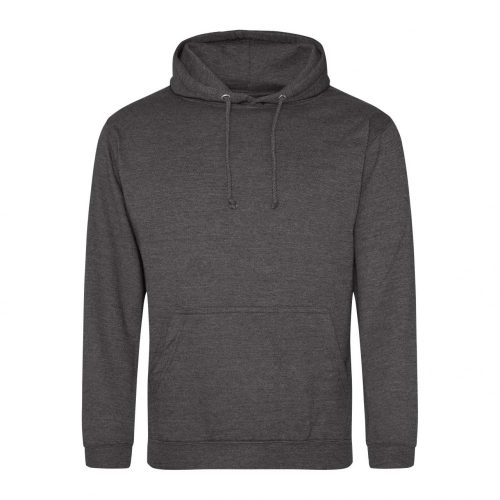 Just Hoods AWJH001 College pamut kapucnis pulóver - Charcoal  
