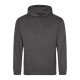 Just Hoods AWJH001 College pamut kapucnis pulóver - Charcoal  