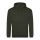 Just Hoods AWJH001 College pamut kapucnis pulóver - Combat Green  
