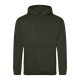 Just Hoods AWJH001 College pamut kapucnis pulóver - Combat Green  