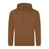 Just Hoods AWJH001 College pamut kapucnis pulóver - Caramel Toffee  