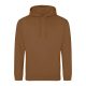 Just Hoods AWJH001 College pamut kapucnis pulóver - Caramel Toffee  