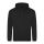 Just Hoods AWJH001 College pamut kapucnis pulóver - Deep Black  
