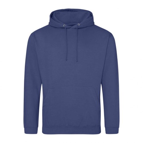 Just Hoods AWJH001 College pamut kapucnis pulóver - Denim Blue  