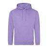 Just Hoods AWJH001 College pamut kapucnis pulóver - Digital Lavender  