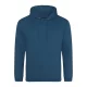 Just Hoods AWJH001 College pamut kapucnis pulóver - Deep Sea Blue  