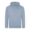 Just Hoods AWJH001 College pamut kapucnis pulóver - Dusty Blue  