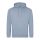 Just Hoods AWJH001 College pamut kapucnis pulóver - Dusty Blue  