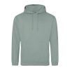 Just Hoods AWJH001 College pamut kapucnis pulóver - Dusty Green  