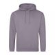 Just Hoods AWJH001 College pamut kapucnis pulóver - Dusty Lilac  