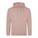 Just Hoods AWJH001 College pamut kapucnis pulóver - Dusty Pink  