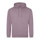 Just Hoods AWJH001 College pamut kapucnis pulóver - Dusty Purple  