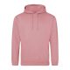 Just Hoods AWJH001 College pamut kapucnis pulóver - Dusty Rose  