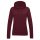 Just Hoods AWJH001F College női pamut kapucnis pulóver - Burgundy
