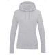 Just Hoods AWJH001F College női pamut kapucnis pulóver - Heather Grey