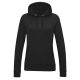 Just Hoods AWJH001F College női pamut kapucnis pulóver - Jet Black