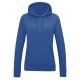 Just Hoods AWJH001F College női pamut kapucnis pulóver - Royal Blue