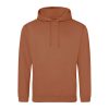 Just Hoods AWJH001 College pamut kapucnis pulóver - Ginger Biscuit  