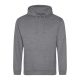 Just Hoods AWJH001 College pamut kapucnis pulóver - Graphite Heather  