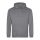 Just Hoods AWJH001 College pamut kapucnis pulóver - Graphite Heather  