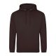 Just Hoods AWJH001 College pamut kapucnis pulóver - Hot Chocolate  