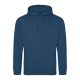 Just Hoods AWJH001 College pamut kapucnis pulóver - Ink Blue  