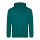 Just Hoods AWJH001 College pamut kapucnis pulóver - Jade  