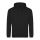Just Hoods AWJH001 College pamut kapucnis pulóver - Jet Black  
