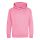 Just Hoods AWJH001J gyerek pamut kapucnis pulóver - Candyfloss Pink