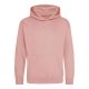 Just Hoods AWJH001J gyerek pamut kapucnis pulóver - Dusty Pink