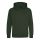 Just Hoods AWJH001J gyerek pamut kapucnis pulóver - Forest Green
