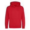 Just Hoods AWJH001J gyerek pamut kapucnis pulóver - Fire Red