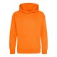 Just Hoods AWJH001J gyerek pamut kapucnis pulóver - Orange Crush