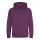 Just Hoods AWJH001J gyerek pamut kapucnis pulóver - Plum