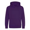 Just Hoods AWJH001J gyerek pamut kapucnis pulóver - Purple