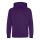 Just Hoods AWJH001J gyerek pamut kapucnis pulóver - Purple