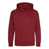 Just Hoods AWJH001J gyerek pamut kapucnis pulóver - Red Hot Chilli