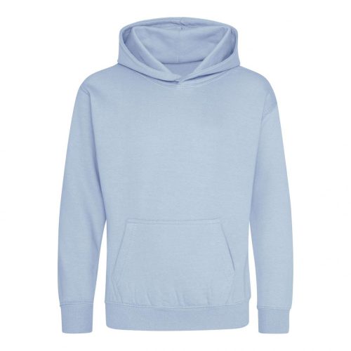 Just Hoods AWJH001J gyerek pamut kapucnis pulóver - Sky Blue