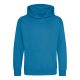 Just Hoods AWJH001J gyerek pamut kapucnis pulóver - Sapphire Blue