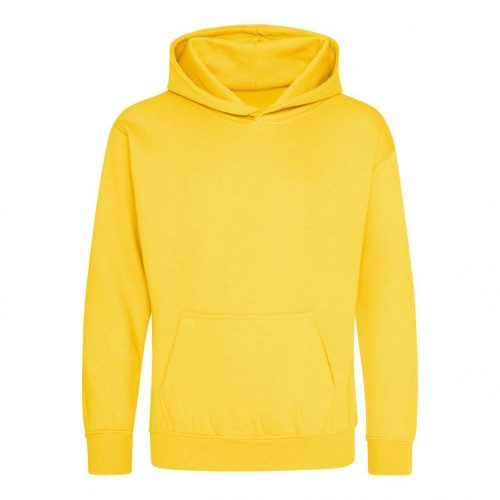 Just Hoods AWJH001J gyerek pamut kapucnis pulóver - Sun Yellow