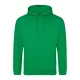 Just Hoods AWJH001 College pamut kapucnis pulóver - Kelly Green  