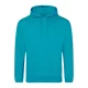 Just Hoods AWJH001 College pamut kapucnis pulóver - Lagoon Blue  