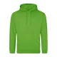Just Hoods AWJH001 College pamut kapucnis pulóver - Lime Green  