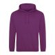 Just Hoods AWJH001 College pamut kapucnis pulóver - Magenta Magic  