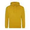 Just Hoods AWJH001 College pamut kapucnis pulóver - Mustard  