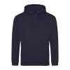 Just Hoods AWJH001 College pamut kapucnis pulóver - New French Navy  