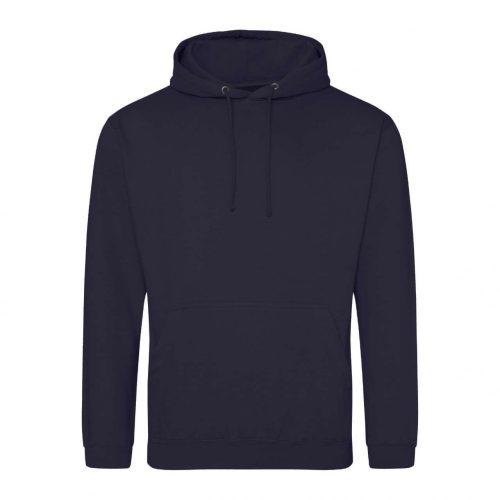 Just Hoods AWJH001 College pamut kapucnis pulóver - New French Navy  